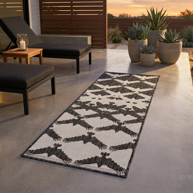 Tapis intérieur / extérieur Axon Hower, Tapis de couloir 2 pi x 5 pi 3 po