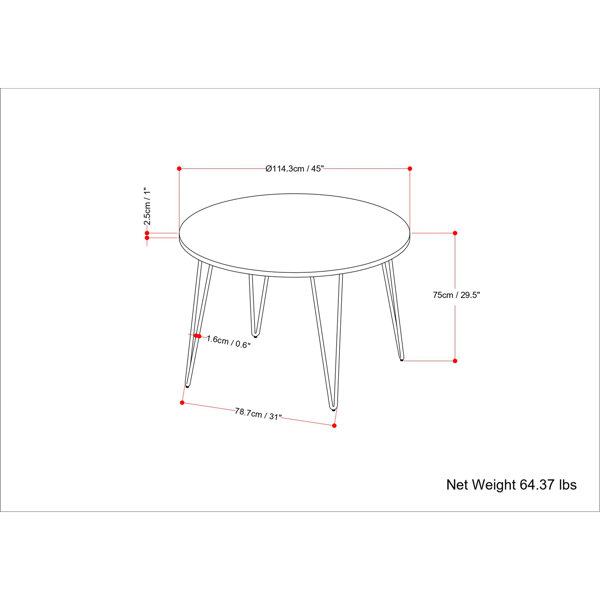 Dimensions du produit