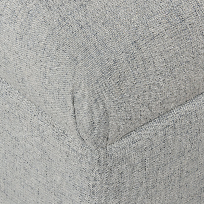 Allessandra Upholstered Storage Bench, Light Blue