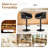 24"-32" Swivel Adjustable Height Upholstered Low Back Bar & Counter Stool -892519393-892649174