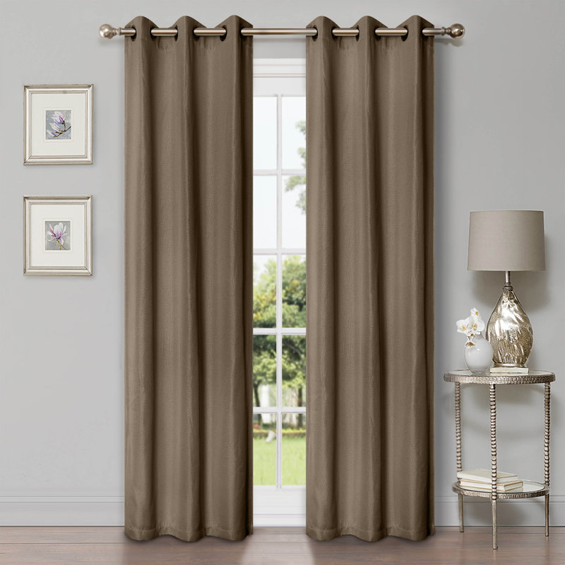 Panneau de rideau obscurcissant 100% polyester, Coriandre, L 42 po x L 84 po