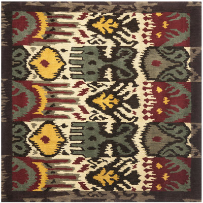 Tapis ikat en laine touffeté à la main Kline