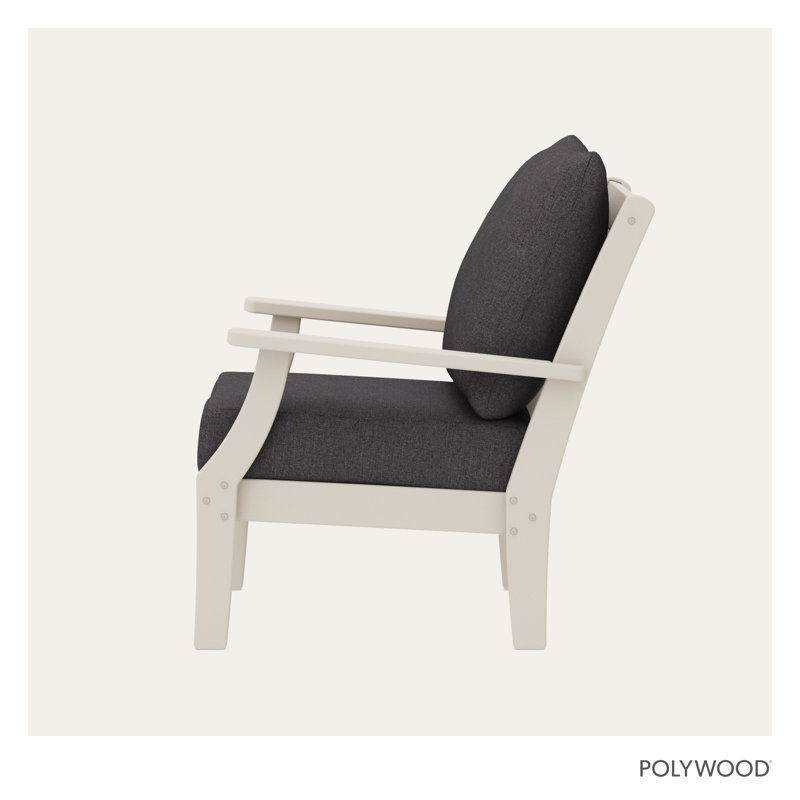 Braxton Deep Seating Chair, Black, Dark Gray