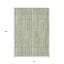 Tapis intérieur lavable rayé vert et ivoire 8 pi x 10 pi