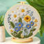 Ensemble de broderie florale pour le salon