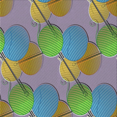 Tapis vert/bleu à motifs