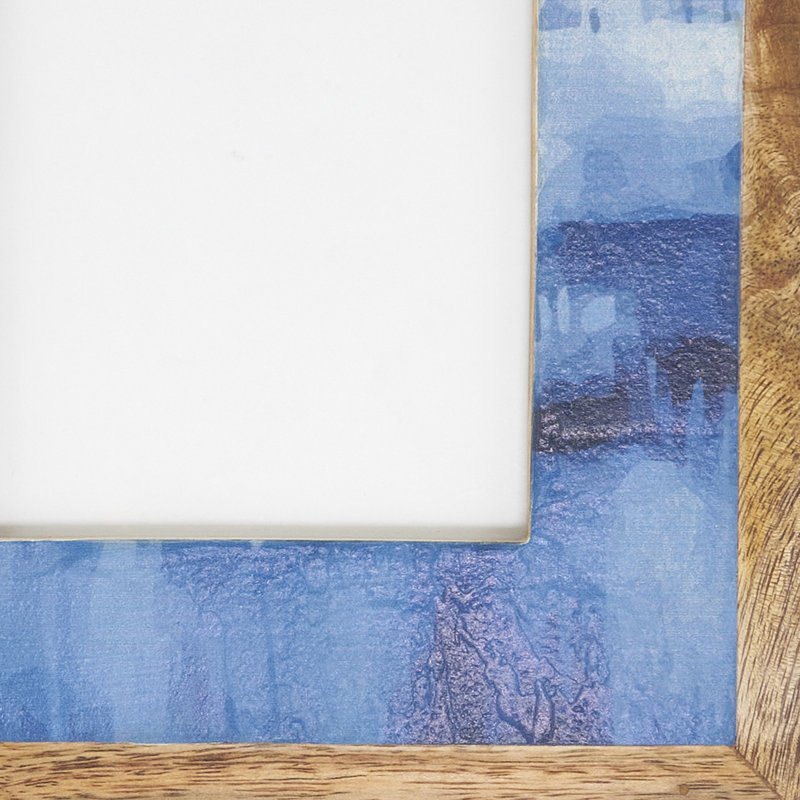 Cadre photo texturé en bois peint, 4 po x 6 po