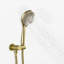 Pomme de douche double pour salle de bain avec valve brute-83208555