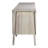 Torre 109-inch Reclaimed Pine and Elm Mid-Century Styled 4-Door Sideboard, Light Grey Finish