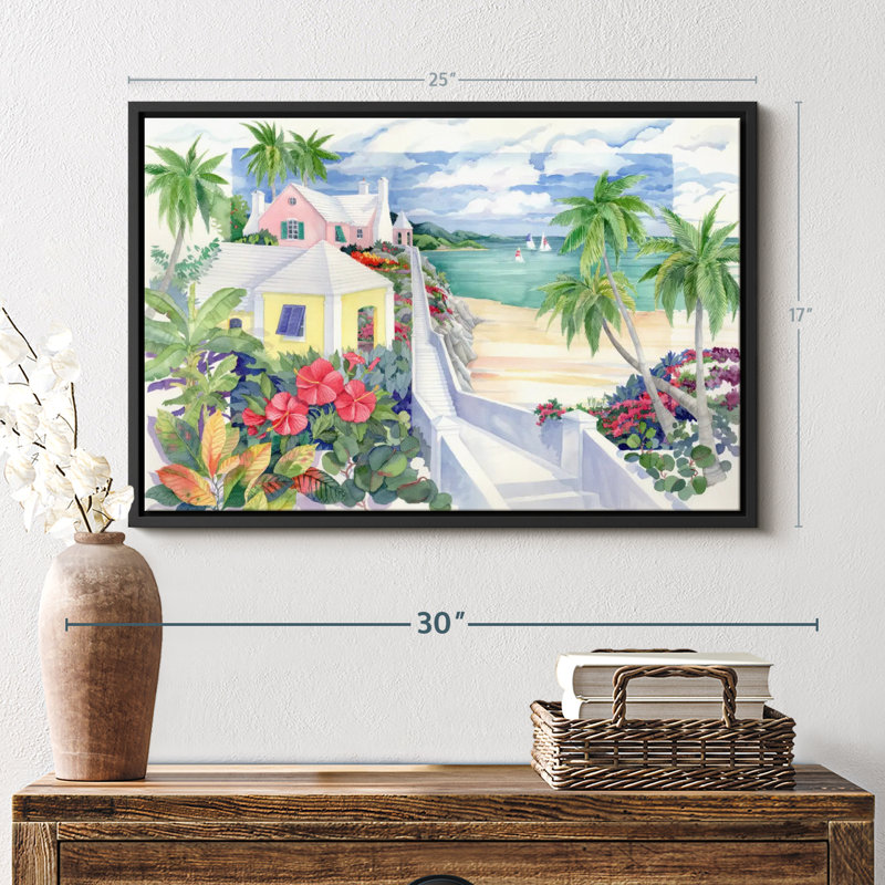 Island Cliff, reproduction sur toile, H 17 po x l 25 po