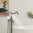 Topcraft Single Handle Floor Mounted Freestanding Tub Faucet with Handheld Shower, Oil Rubbed Bronze-51724470