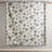 Blue Microfiber Reversible Quilt With Coral And Designs, Full/Queen Pieced Decorative Pillows, Size