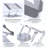 Adjustable Laptop Stand for Desk with 360° Rotating Base