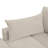 Bentura Oversized Upholstered Sea Salt Grey Corduroy Chaise Lounge with Armrests & Throw Pillows-95259942-100930858