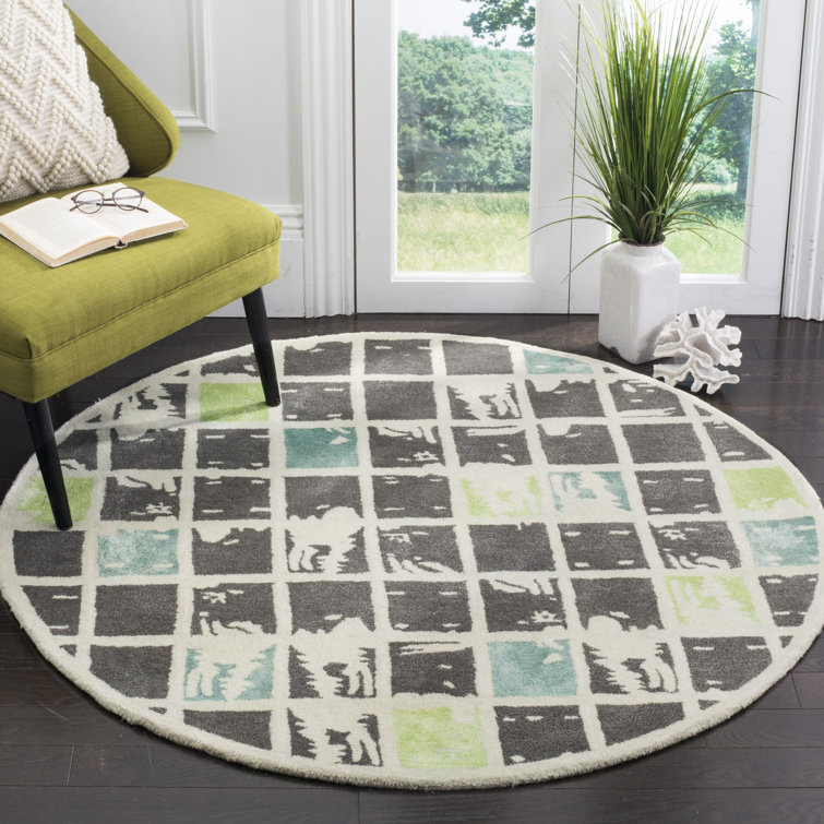 Jefferson Hand Tufted Wool Geometric Rug