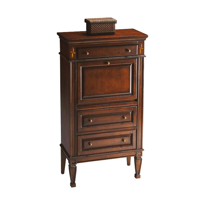 Chubbuck Armoire Desk, Dark Brown