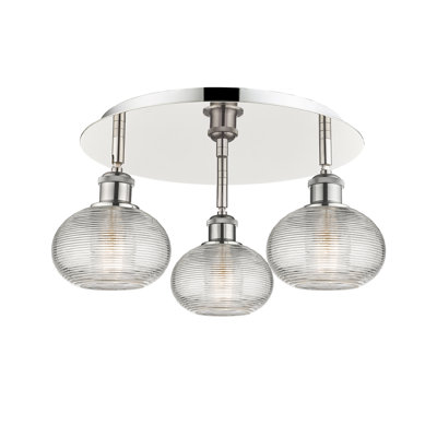 Larrick Glass Flush Mount