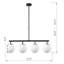Luminaire suspendu linéaire à 4 lumières pour îlot de cuisine Luper-2085693965-2133787463