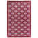Tapis rose / rouge tissé à la main Jorge