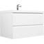 Meuble-lavabo flottant 36 po avec lavabo, meuble-lavabo mural moderne 36 po avec lavabo en résine et tiroirs à fermeture en douceur