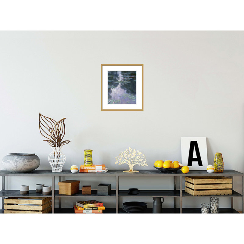 Nymphéas par Claude Monet, impression giclée encadrée, H 19,45 po x l 17,75 po