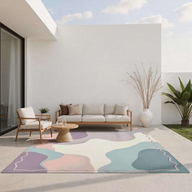 Tapis intérieur et extérieur Aqua Glow, Rectangle 1 pi 6 po x 2 pi 6 po