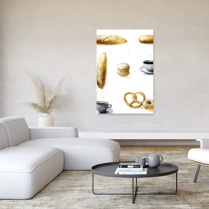 Art mural minimaliste Golden Bakery Essentials, 60" H x 40" W