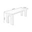 Bureau rectangulaire en bois massif-118002379