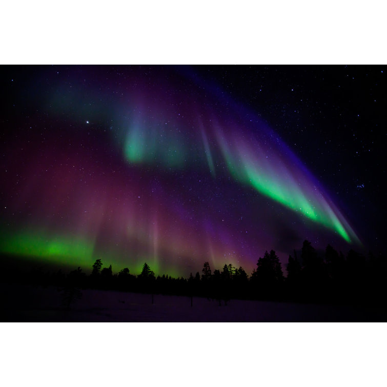 Durward Northern Lights - Wrapped Canvas Photograph Ebern Designs Size: 32 H x 48 W x 1.25 D