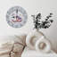 Horloge de Noël avec traîneau et cadeaux
