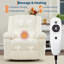 Fauteuil de massage électrique avec chaleur, massage, siège rembourré doux, dossier et accoudoirs-378266463
