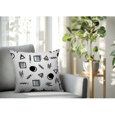 Prisma Abstract Reversible Indoor/Outdoor Square Pillow