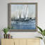 Bleu floral - peinture sur toile encadrée-1350311864-1350311865