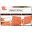 Fauteuil orange de style moderne du milieu du siècle, structure en bois d'hévéa, coussin lombaire amovible, idéal pour le salon, la chambre ou le bureau - Confortable et facile à monter