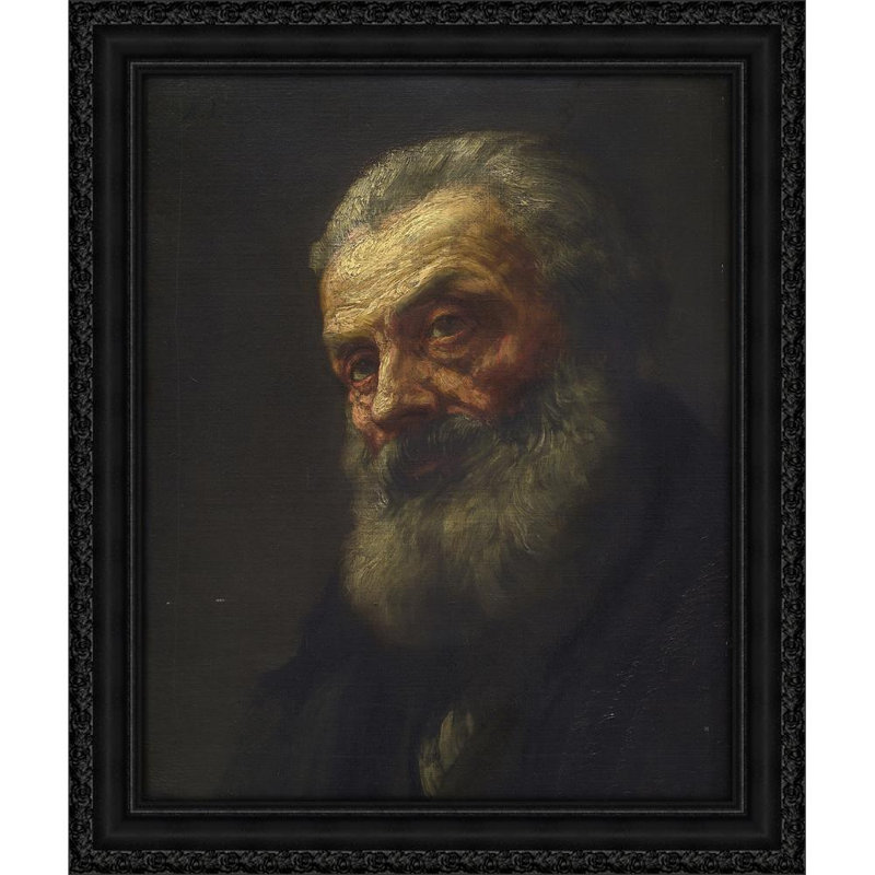 Portrait d'un vieil homme, H 24 po x l 20 po