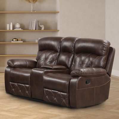 Ryotaro 72.4'' Faux Leather Reclining Loveseat
