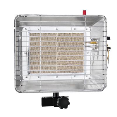 Propane Tank Top Heater, 13000 BTU Rapid Heating 180-Degree Infrared Radiant Tank Top Gas Heater, Stepless Temperature Adjustment For Ice Fishing/ Hunting/Outdoor Work, Single Burner Square