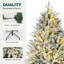 Sapin de Noël enneigé blanc pré-éclairé-1524881712