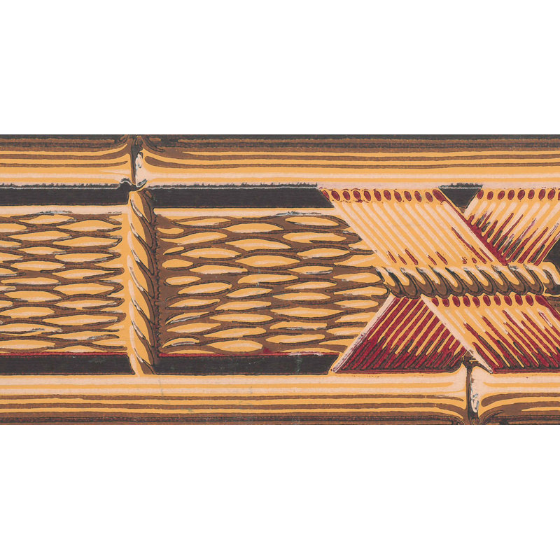 Bordure de papier peint Bunel, Brun