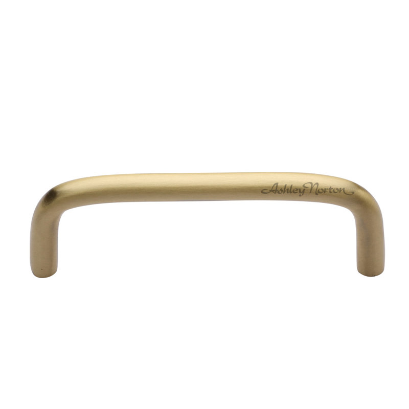 Poignée arche en fil métallique, Laiton satiné, 6"