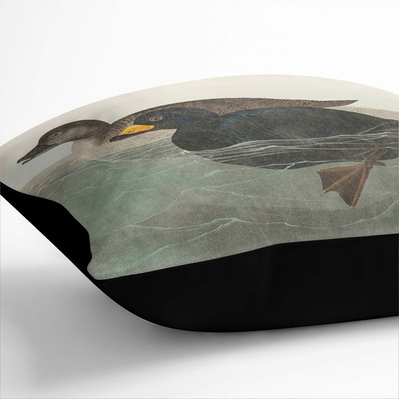 Square Throw Cushion, Black, 40cm H x 40cm W x 15cm D
