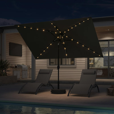Parasol de patio rectangulaire pour l'extérieur