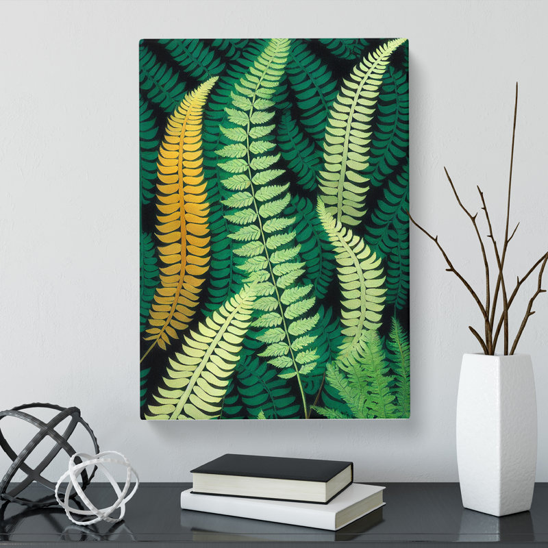 Seegmiller Fern Leaf Layers Vol.4 - Wrapped Canvas, 60cm H x 40cm W x 3cm D