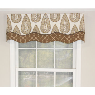 Arai Cotton Geometric Scalloped Window Valance