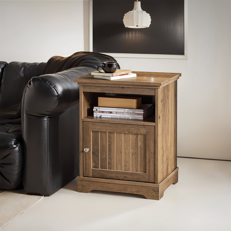 58cm W Manufactured Wood Bedside Table