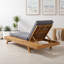 Ensemble de chaises longues d'extérieur luxueux en bois d'acacia avec coussins réglables et conception ergonomique-133218669