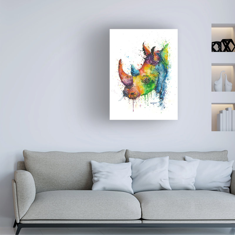 «Dave Bartholet Los Rhinos», art sur toile, H 18 po x l 24 po