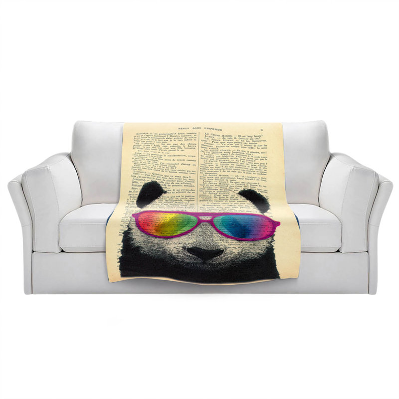  Couverture pour lunettes de soleil Panda Bear, 51 po x 60 po