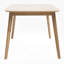 Table de salle à manger Klaudia de style moderne du milieu du siècle avec pieds en bois d'hévéa-66841594-78290293