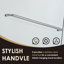 Porte de douche encadrée avec verre transparent l 60 po x H 76 po Ennis-101281907